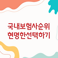 국내 보험사 순위 파악하고 현명한 선택하기