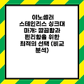 이노셀러 스테인리스 싱크대 마개: 깔끔함과 편리함을 위한 최적의 선택 (비교 분석)