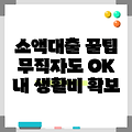 무직자 소액대출 하나은행 핀크 생활비대출 가능한 곳 핵심만 쉽게 완벽정리