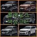 르노 콜레오스 색상코드(컬러코드) 확인, 5가지 자동차 붓펜(카페인트) 파는 곳