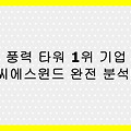 씨에스윈드(112610) 주가 분석 – 풍력 타워 1위 기업의 실적, 성장성, 리스크 총정리
