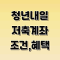 2025 청년내일저축계좌 완전정복 – 조건부터 혜택까지 총정리