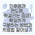 인후염과 편도염, 헷갈리는 증상! 확실하게 구분하는 방법과 치료법 알아보기