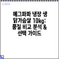 에그파파 냉장 생 닭가슴살 10kg: 품질 비교 분석 & 선택 가이드