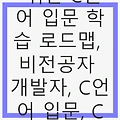 비전공자를 위한 C언어 입문 학습 로드맵, 비전공자 개발자, C언어 입문, C언어 공부법