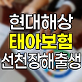 현대해상 태아보험 선천장해출생(1-3종) 보험 상세 분석