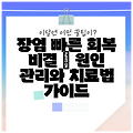 장염 빠른 회복 비결 | 원인 관리와 치료법 가이드