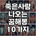 죽은사람 꿈해몽 10가지(죽은 사람이 살아있는, 집에오는, 모르는 사람 대화하는 꿈)