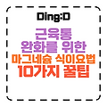 근육통 완화! 10가지 마그네슘 식이요법