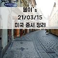미국 증시 정리_21.03.15_경제 활동 재개 낙관론 속 초록불 미증시