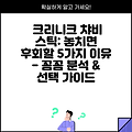 크리니크 챠비 스틱: 놓치면 후회할 5가지 이유 - 꼼꼼 분석 & 선택 가이드