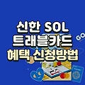 신한 SOL트래블카드 혜택 신청방법 (신한쏠트래블)