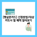 햇살론카드 신청방법, 신청대상, 카드사 혜택 알려드립니다!