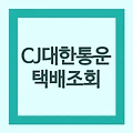 'CJ대한통운택배조회│실시간조회│택배예약 방법'