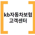 kb자동차보험 고객센터 사고접수