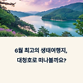 대청호 생태테마관광 완전정복｜반딧불이 체험부터 힐링 산책까지, 지금 떠나야 할 이유!