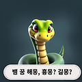 뱀 꿈 해몽 흉몽, 길몽, 뱀꿈 로또 해석 해보기