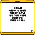 글라스락 퍼플에디션 핸디형 밀폐용기 2.7L: 냉장/냉동 보관의 완벽한 선택, 장단점 비교 분석