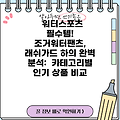 워터스포츠 필수템! 조거워터팬츠, 래쉬가드 하의 완벽 분석:  카테고리별 인기 상품 비교
