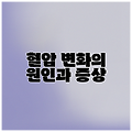 혈압 변화의 원인과 증상