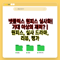 넷플릭스 원피스 실사화| 기대 이상의 재미? | 원피스, 실사 드라마, 리뷰, 평가