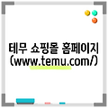 테무 쇼핑몰 홈페이지 (www.temu.com/)