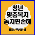 청년 맞춤복지! 놓치면 손해인 혜택들, 지금 바로 확인하세요!