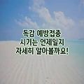 독감 예방접종 시기는 언제일지 자세히 알아볼까요!