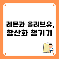 레몬즙과 올리브유, 하루 5분이면 충분한 항산화 루틴