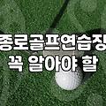 종로 한복판에서 퇴근길 골프가 생각보다 쉽지 않았던 이유