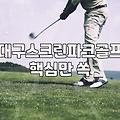 대구 용산역에서 파크골프 배우기, 스크린 골프장 이용 후기