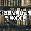개인회생과 파산, 서류 너머의 현실적인 고민들