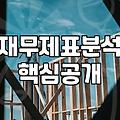 숫자 뒤의 실체를 파악하는 재무제표 읽는 법
