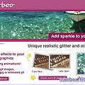 크리스마스용 반짝이는 이미지 쉽게 만들기 - glitterboo.com