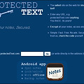 전용주소와 암호설정이 가능한 인터넷 비밀 메모장 - ProtectedText