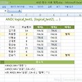 [엑셀 모바일] AND 함수로 모든 조건의 만족(논리곱) 테스트