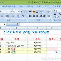 [엑셀 실무] 0 으로 나누어 생기는 엑셀 오류, #DIV/0!