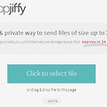 24시간 동안 무료로 파일공유할 수 있는 DropJiffy.com