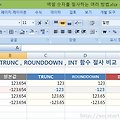 [엑셀 실무] 회사 업무에 필요한 금액과 수치 절사하기 2