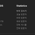 포털 블로그는 독립서버 블로그 또는 웹사이트 방문자수를 따라오지 못하네요.
