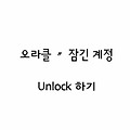 Oracle〃잠긴(Lock)계정 Unlock 하기(ORA-2800)