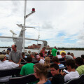 퀸즐랜드 모튼섬의 탕갈루마 리조트로 가는 배 위에서..
