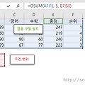 [필기 풀이] 컴활2급 기출문제 2006년2회-34번 엑셀 DSUM 함수