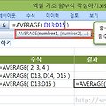 [엑셀 기초] 함수식의 기본과 필요성을 배우며 평균 구하기