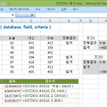 [컴활 1급] 컴퓨터활용능력 실기 DSTDEV 함수 - 데이터베이스