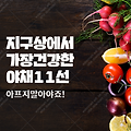 세상에서 가장 건강한 야채채소11 효능은? 아프지말아야죠!