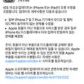iOS 11.0.3 업데이트
