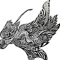 Zentangle(젠탱글) 동물 아트_ '독수리'(Eagle) 그리기