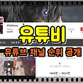 유튜브 채널 순위를 쉽게 알아보자 - 유튜비