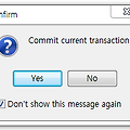 [PL/SQL Developer] commit/rollback 확인창 설정